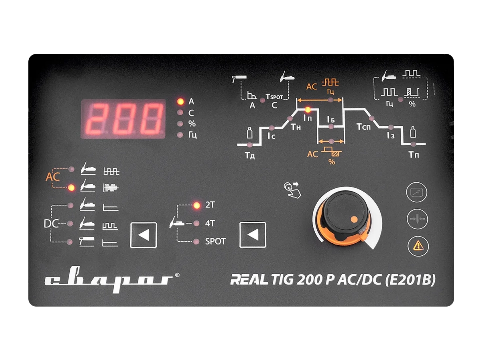 TIG REAL TIG 200 P AC/DC BLACK (E201B)