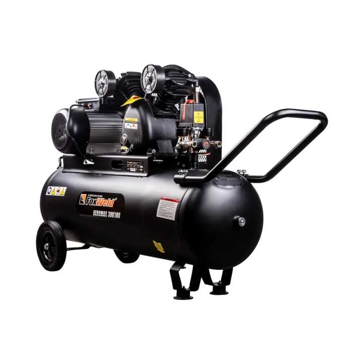Компрессор масляный ременной FoxWeld Aeromax 390/100